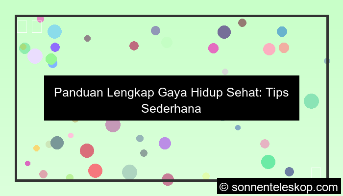 desain gaya hidup sehat