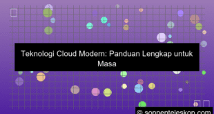 ilustrasi teknologi cloud modern