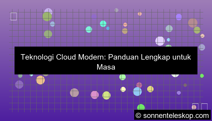 ilustrasi teknologi cloud modern