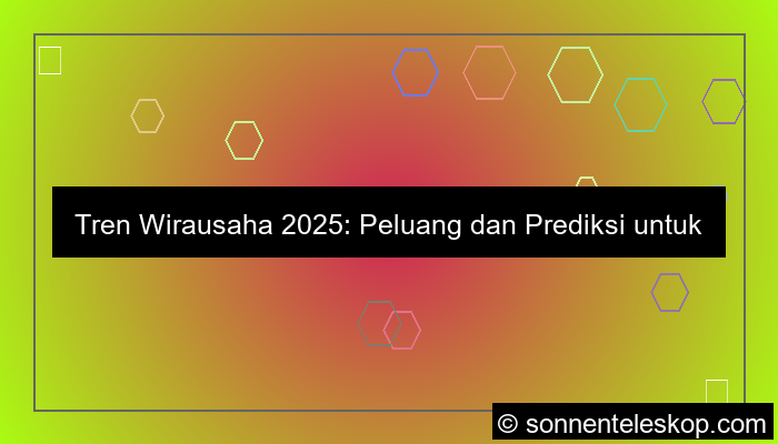 tren wirausaha 2025